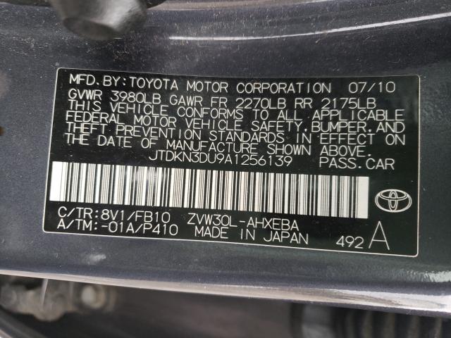 Photo 9 VIN: JTDKN3DU9A1256139 - TOYOTA PRIUS 