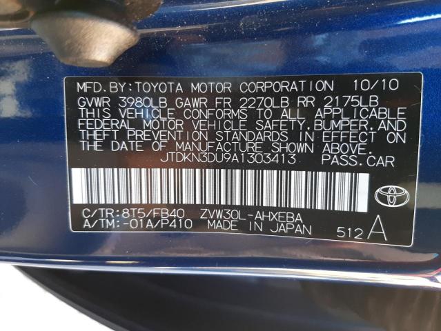 Photo 11 VIN: JTDKN3DU9A1303413 - TOYOTA PRIUS 