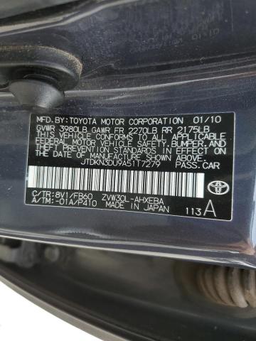 Photo 11 VIN: JTDKN3DU9A5117279 - TOYOTA PRIUS 