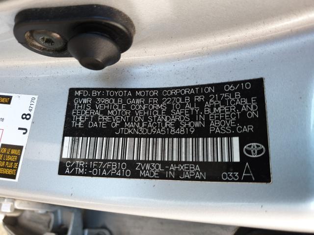 Photo 9 VIN: JTDKN3DU9A5184819 - TOYOTA PRIUS 