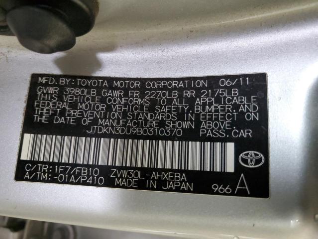 Photo 12 VIN: JTDKN3DU9B0310370 - TOYOTA PRIUS 