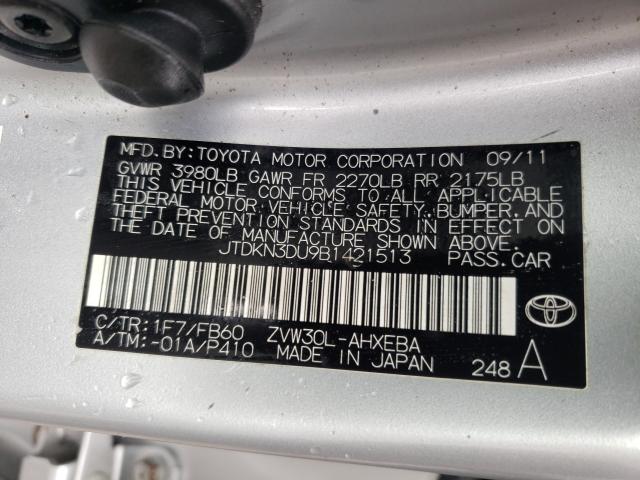 Photo 9 VIN: JTDKN3DU9B1421513 - TOYOTA PRIUS 