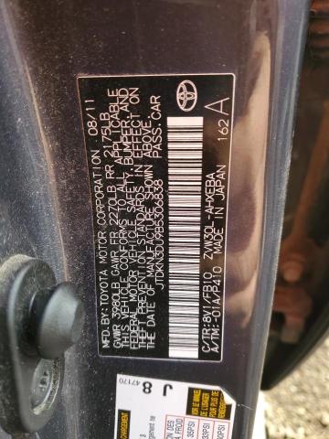 Photo 11 VIN: JTDKN3DU9B5306838 - TOYOTA PRIUS 