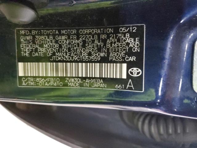 Photo 12 VIN: JTDKN3DU9C1557559 - TOYOTA PRIUS 