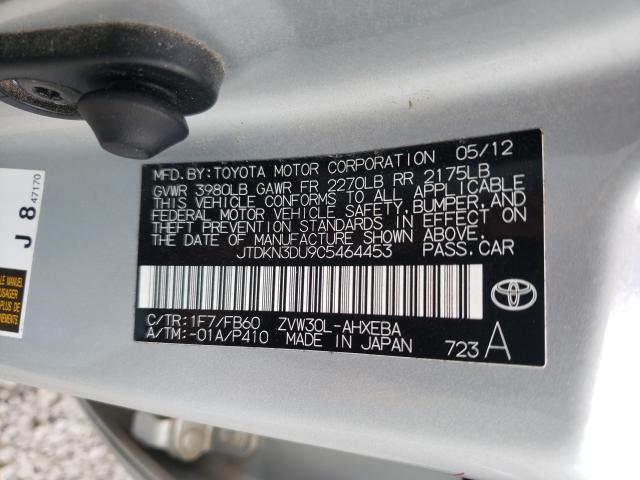 Photo 9 VIN: JTDKN3DU9C5464453 - TOYOTA PRIUS 