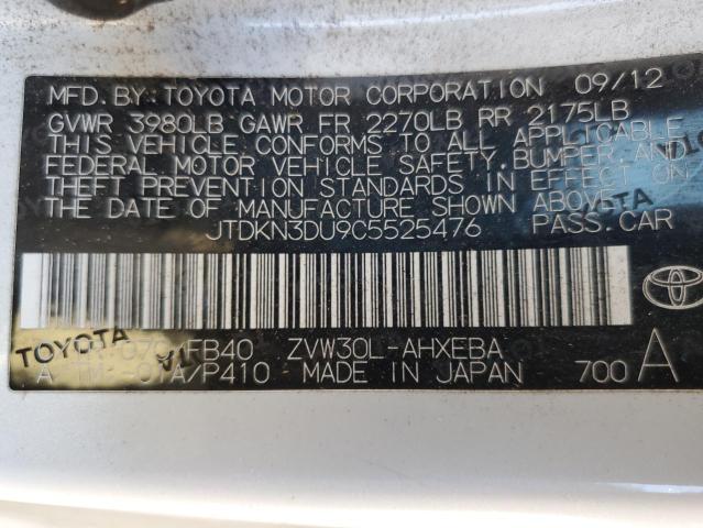 Photo 11 VIN: JTDKN3DU9C5525476 - TOYOTA PRIUS 