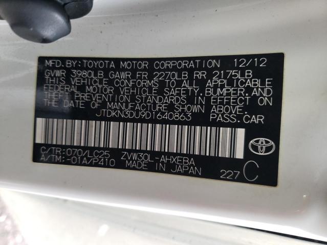 Photo 11 VIN: JTDKN3DU9D1640863 - TOYOTA PRIUS 