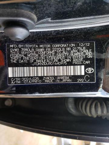 Photo 9 VIN: JTDKN3DU9D1640975 - TOYOTA PRIUS 