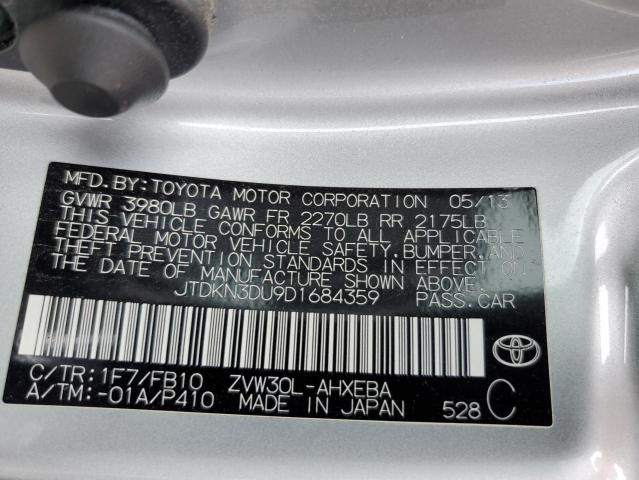 Photo 12 VIN: JTDKN3DU9D1684359 - TOYOTA PRIUS 