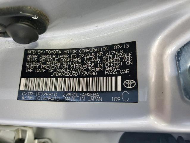 Photo 11 VIN: JTDKN3DU9D1729588 - TOYOTA PRIUS 