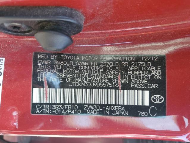 Photo 11 VIN: JTDKN3DU9D5575165 - TOYOTA PRIUS 