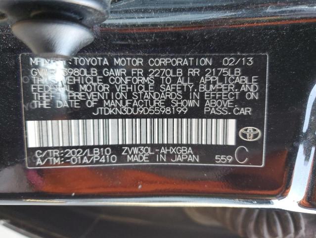 Photo 11 VIN: JTDKN3DU9D5598199 - TOYOTA PRIUS 