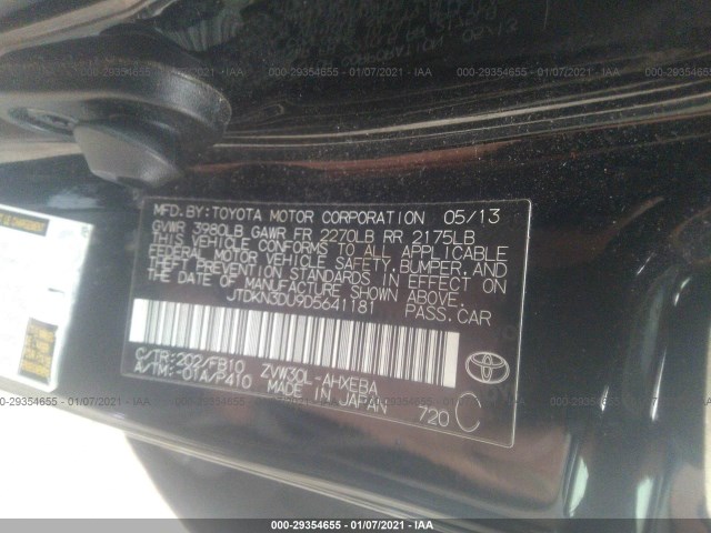 Photo 8 VIN: JTDKN3DU9D5641181 - TOYOTA PRIUS 