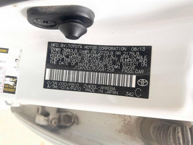 Photo 9 VIN: JTDKN3DU9D5681258 - TOYOTA PRIUS 