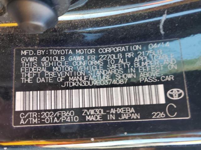 Photo 9 VIN: JTDKN3DU9E0374087 - TOYOTA PRIUS 