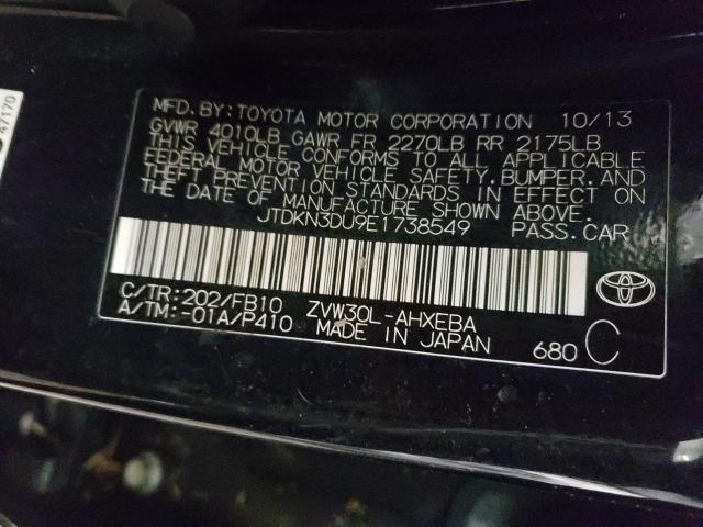 Photo 9 VIN: JTDKN3DU9E1738549 - TOYOTA PRIUS 