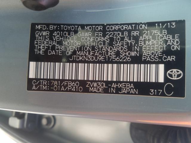 Photo 9 VIN: JTDKN3DU9E1756226 - TOYOTA PRIUS 