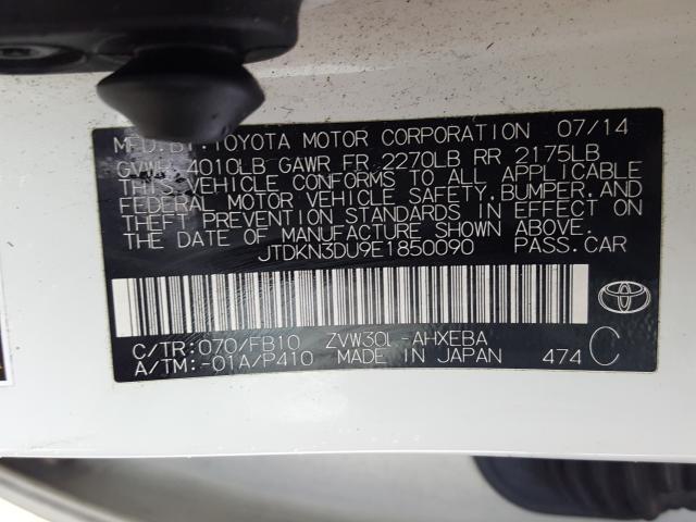 Photo 9 VIN: JTDKN3DU9E1850090 - TOYOTA PRIUS 