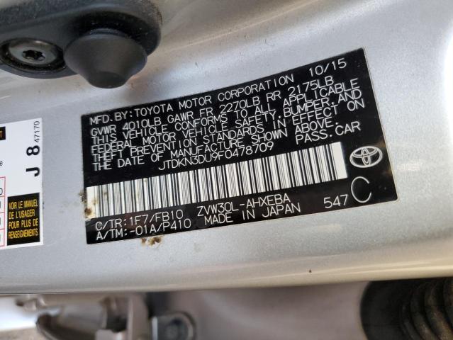 Photo 11 VIN: JTDKN3DU9F0478709 - TOYOTA PRIUS 