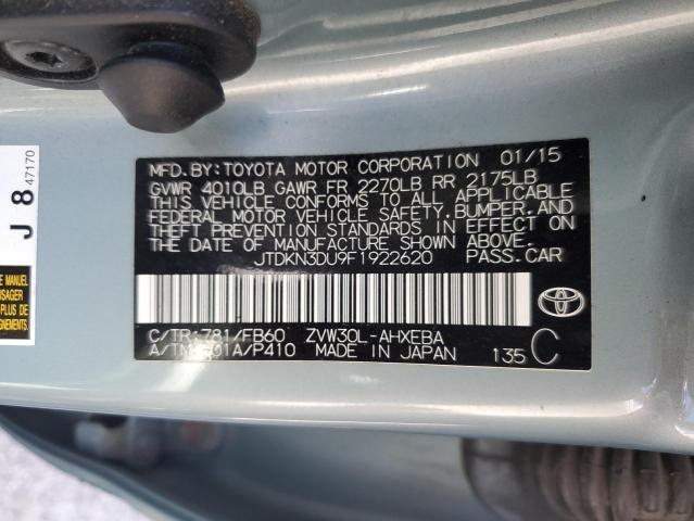 Photo 11 VIN: JTDKN3DU9F1922620 - TOYOTA PRIUS 