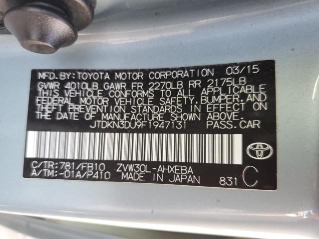 Photo 11 VIN: JTDKN3DU9F1947131 - TOYOTA PRIUS 