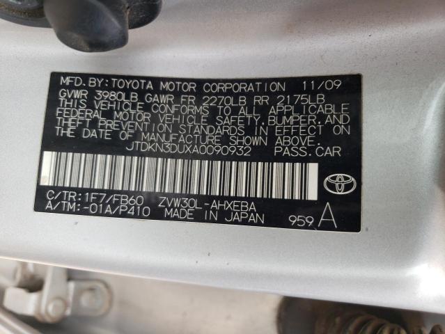 Photo 12 VIN: JTDKN3DUXA0090932 - TOYOTA PRIUS 