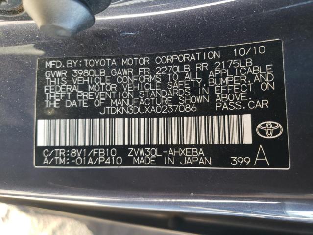 Photo 12 VIN: JTDKN3DUXA0237086 - TOYOTA PRIUS 