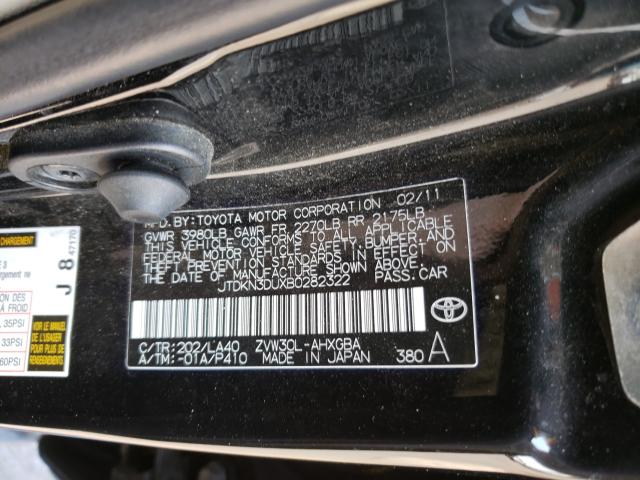 Photo 9 VIN: JTDKN3DUXB0282322 - TOYOTA PRIUS 