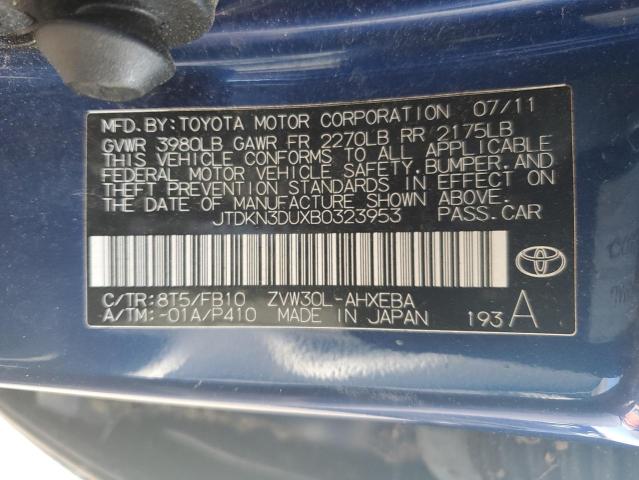 Photo 11 VIN: JTDKN3DUXB0323953 - TOYOTA PRIUS 