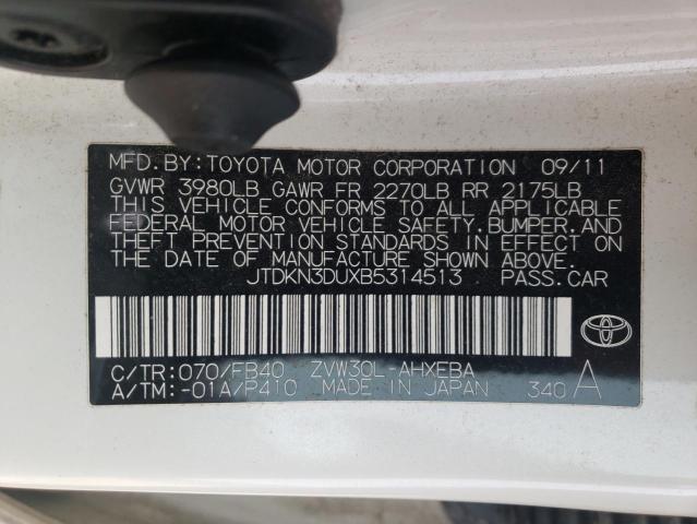 Photo 11 VIN: JTDKN3DUXB5314513 - TOYOTA PRIUS 