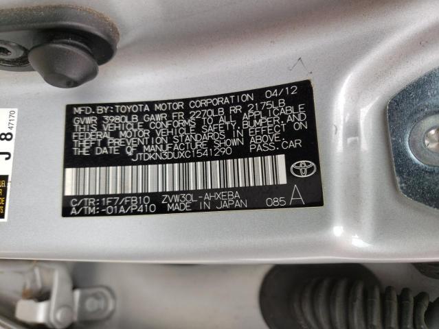 Photo 13 VIN: JTDKN3DUXC1541290 - TOYOTA PRIUS 