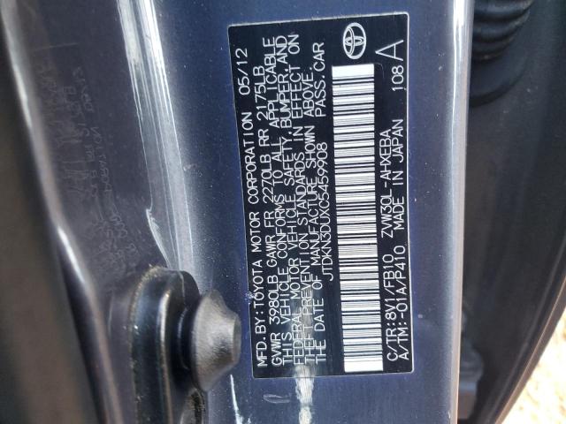 Photo 11 VIN: JTDKN3DUXC5459908 - TOYOTA PRIUS 