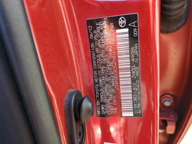 Photo 12 VIN: JTDKN3DUXC5479916 - TOYOTA PRIUS 