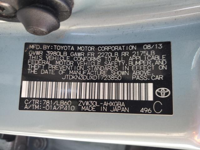 Photo 11 VIN: JTDKN3DUXD1723850 - TOYOTA PRIUS 