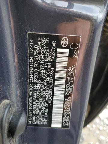 Photo 11 VIN: JTDKN3DUXE0372364 - TOYOTA PRIUS 