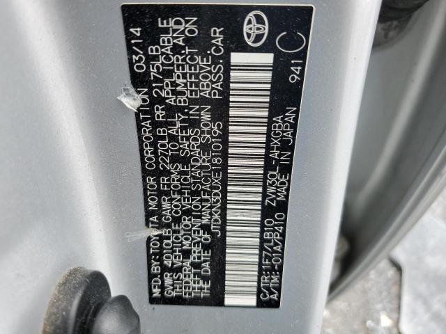 Photo 12 VIN: JTDKN3DUXE1810195 - TOYOTA PRIUS 