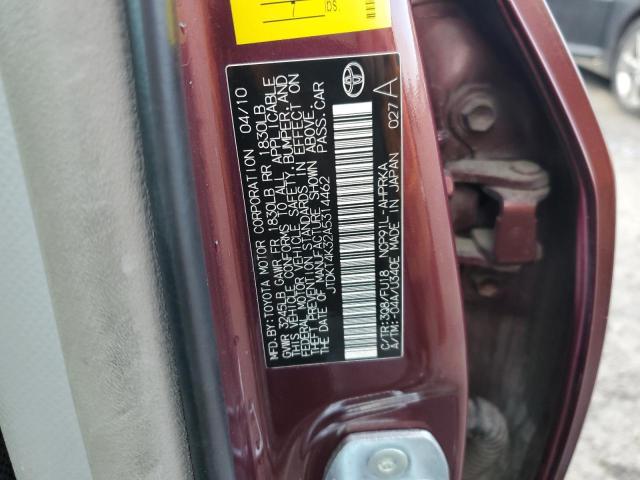 Photo 11 VIN: JTDKT4K32A5314462 - TOYOTA YARIS 