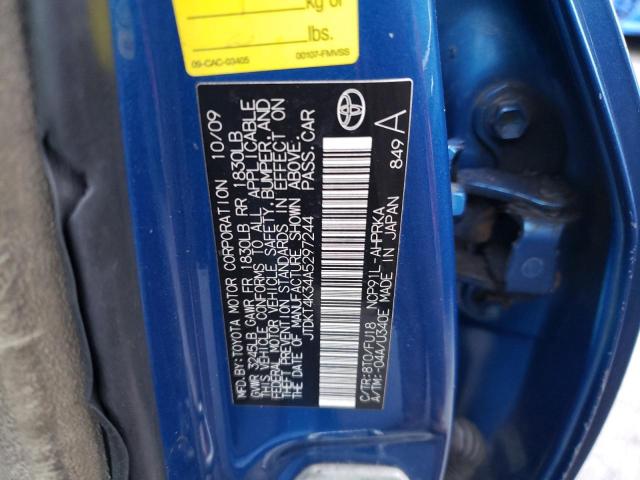 Photo 11 VIN: JTDKT4K34A5297244 - TOYOTA YARIS 