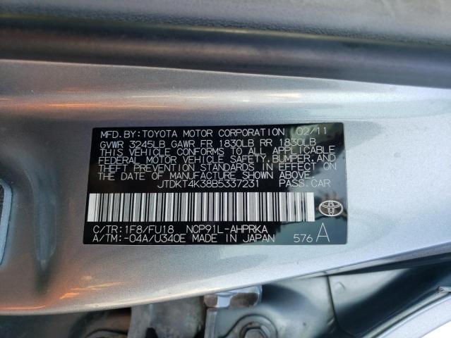 Photo 11 VIN: JTDKT4K38B5337231 - TOYOTA YARIS 