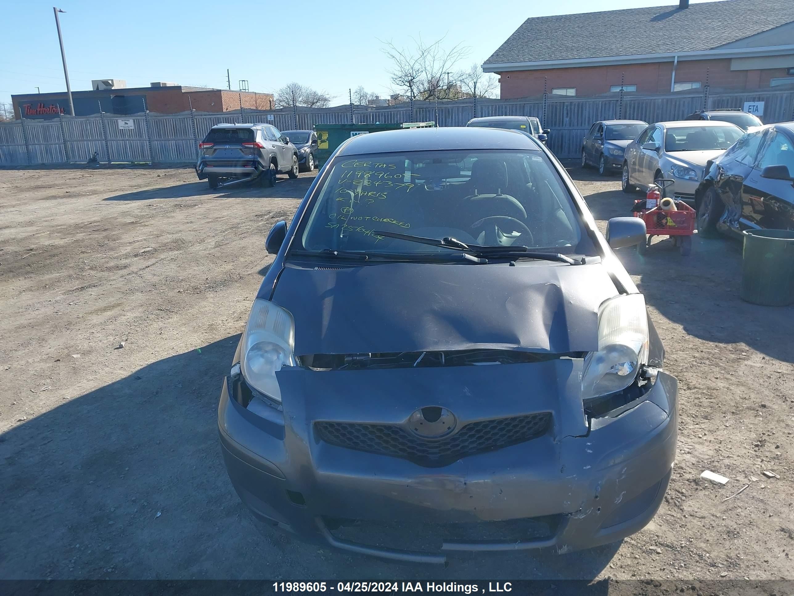 Photo 10 VIN: JTDKT9K3XA5284379 - TOYOTA YARIS 