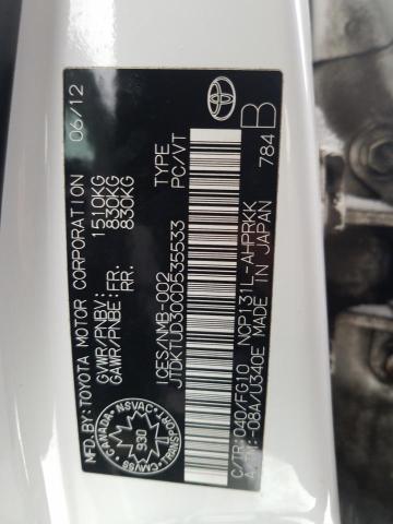 Photo 11 VIN: JTDKTUD30CD535533 - TOYOTA YARIS LE 