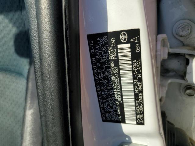 Photo 11 VIN: JTDKTUD30CD541221 - TOYOTA YARIS 