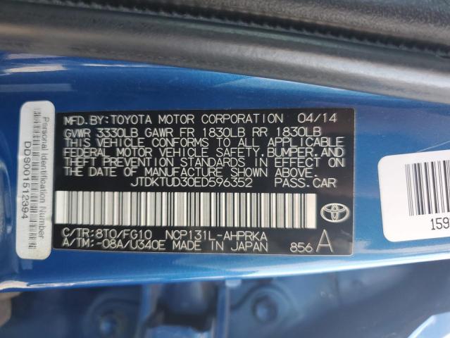 Photo 11 VIN: JTDKTUD30ED596352 - TOYOTA YARIS 