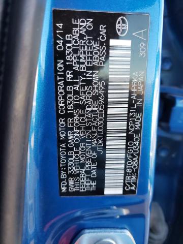 Photo 9 VIN: JTDKTUD30ED596495 - TOYOTA YARIS 