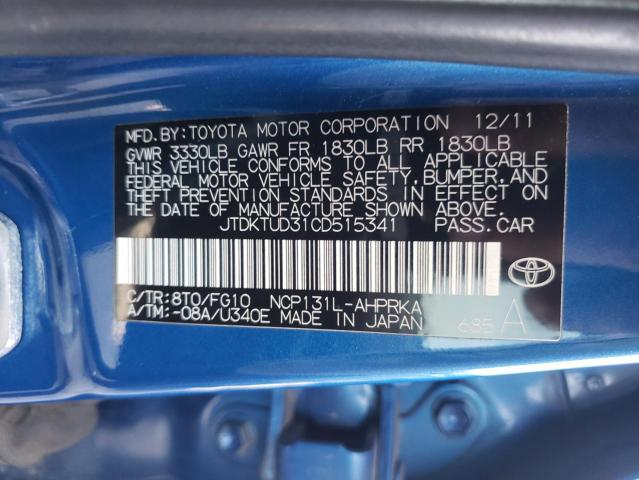 Photo 11 VIN: JTDKTUD31CD515341 - TOYOTA YARIS 