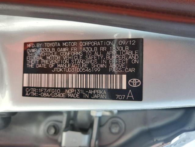 Photo 12 VIN: JTDKTUD31DD546199 - TOYOTA YARIS 