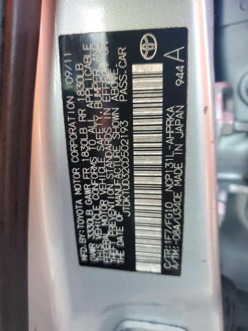 Photo 12 VIN: JTDKTUD32CD502193 - TOYOTA YARIS 