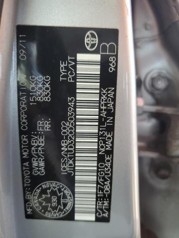 Photo 11 VIN: JTDKTUD32CD503943 - TOYOTA YARIS 