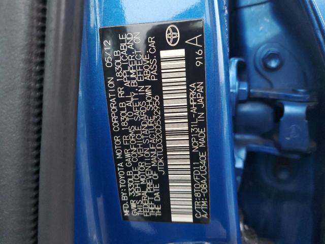 Photo 12 VIN: JTDKTUD32CD532956 - TOYOTA YARIS 