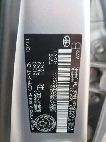 Photo 11 VIN: JTDKTUD33CD505927 - TOYOTA YARIS 